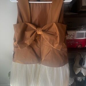 ASOS Tan Top with Cream Skirt